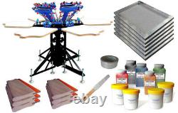 Techtongda 6 Color Silk Screen Printing Kit Suitable for Small Business and Pers