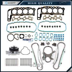 Timing Chain Head Gasket Bolts Set Water Pump For 99-03 Jeep Grand Cherokee 4.7L