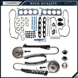 Timing Chain Kit Cam Phaser Head Gasket Set For 05-06 Ford F-350 Super Duty 5.4L