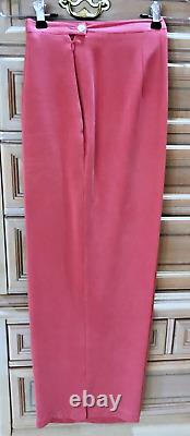Tommy Bahama Rose Pink Blouse Shirt & Capri Pant Outfit Suit L 14 Msrp $220