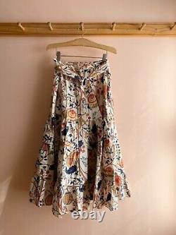 Ulla Johnson Sigrid Skirt + Puff Sleeve Blouse floral NWT NEW 6 8 outfit 2pc set