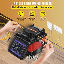 VEVOR JW4108S Fusion Splicer Kits Auto Fiber Optic Splicing Machine 5 Display