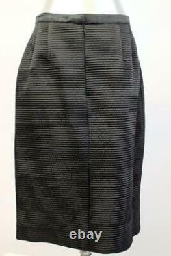 Vintage NWT $1555 MARY MCFADDEN SKIRT SUIT Outfit COUTURE Black White Large 14