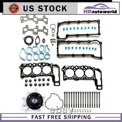 Water Pump Head Gasket Set & Bolts Kit New For 2005 Jeep Grand Cherokee 3.7L
