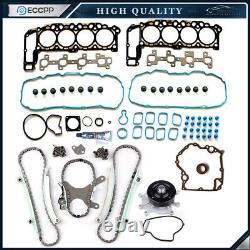 Water Pump Timing Chain Kit Head Gasket Set For 02-03 Jeep Grand Cherokee 4.7L