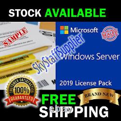 Windows Server 2019 x64 Bit STANDARD 24 CORE License Key + 10 CALs RETAIL PACK