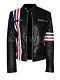 Womens Easy Rider Classic Moto Racer Biker Outfit Real Sheepskin Leather Jacket