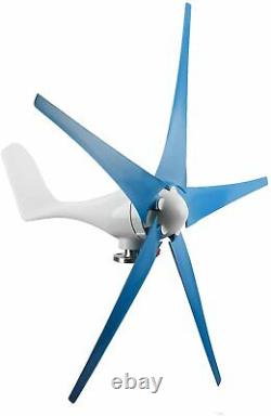 YaeMarine 400W 12V Wind Turbine Businesses 5 Blade Turbine Generator kit (Blue)