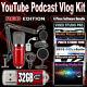 Youtube Video Podcast Vlog Business Kit Pro Youtube Channel Mic Pop Filter Stand