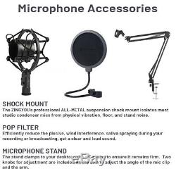 YouTube Video Podcast Vlog Business Kit Pro YouTube Channel Mic Pop Filter Stand