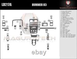 Adapte Hummer H3 2006 Large Premium Dash Trim Kit En Bois