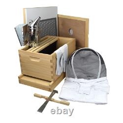 Amish Made Busy Bees'n' More 8 Frame Beehive Starter Kit With Accessories