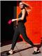 Athleta Brooklyn Jumpsuit One Piece Fws Light Outfit Noir Taille 10 M #981021