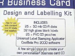 Carte D'affaires CD Label Maker Design & Etiquette Kit Pyrod Cdk-25 Cd-r