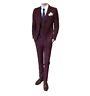 Combinaisons Rayées Pour Hommes 3pcs Business Tuxedo Robe Formelle De Style Britannique Outfit New L