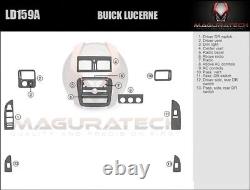 Convient À Buick Lucerne 2006-2011 Large Deluxe Dash En Bois Trim Kit