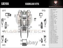 Convient À Cadillac Cts 4dr 2008-2013 Large Deluxe Dash Trim Kit En Bois