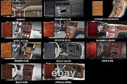 Convient À Cadillac Srx 2004-2006 Avec La Navigation Large Wood Dash Trim Kit