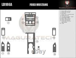 Convient À Ford Mustang 2005-2009 Avec Auto Trans Large Wood Dash Trim Kit