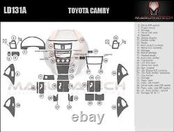 Convient Toyota Camry 2007-2011 No Usine Wood Medium Premium Wood Dash Trim Kit