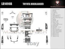 Convient Toyota Highlander 2008-2013 Basic Premium Dash Trim Kit En Bois