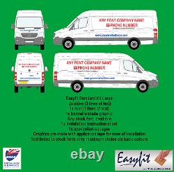 Easyfit Kit Standard Grand Van Diy Easy Fit Signes Application Décalcomanies D'affaires