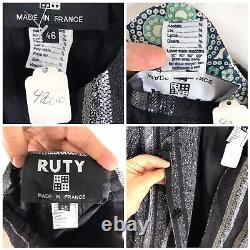 Ensemble assorti de veste de blazer Ruty Paris des années 90 avec jupe M/L pour soirée