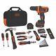 Home Business Office Diy Power Tools Drill Project Kit Sets 12v Black & Decker