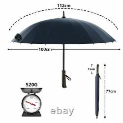 Hommes Femmes Parapluies Windproof Golf Fibre De Verre Nylon Tissu Business Piraguas Kit