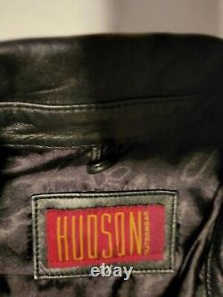 Hudson Vêtements De Dessus Veste Et Pantalons En Cuir Pour Hommes En Cuir Noir