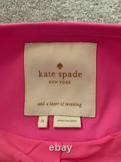 Kate Spade Boutons Bijou Rose 2 Pièces Veste De Costume De Tenue Et Jupe Us Taille 8
