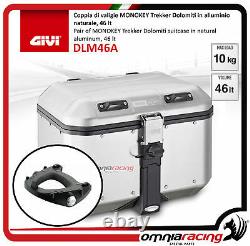 Kit Givi Top Case Valise Dlm46a + Plaque Piaggio Mp3 300 Business 20122014