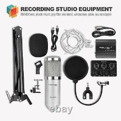 Kit Microfono Profesional Condensador Audio Studio Grabacion + Fuente Alimentación