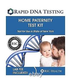 Kit de test de paternité rapide frais de laboratoire inclus Résultats ADN en 2 jours ouvrables.