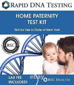 Kit de test de paternité rapide incluant les frais de laboratoire Résultats ADN en 2 jours ouvrables