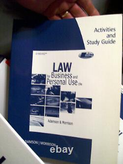 Livre de droit pour les affaires et les particuliers Adamson/Morrison de South-Western Cengage Learning