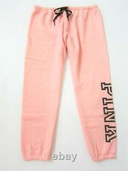 Lot Victoria Secret Rose Rosy Nectarine Logo Pullover Hoodie Classic Pant XL Set