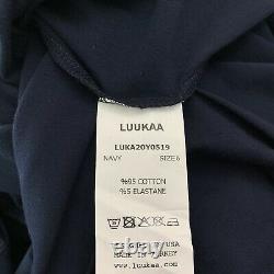 Luukaa 18 Robe Cardigan Outfit Set Bleu Marine Stretch Confort Loungewear Nouveau