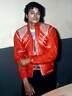Michael Jackson Beat It Song Veste En Cuir Vintage Party Outfit Red Leather Jac