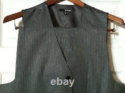 Murano Hommes Nouveau Gris 65%polyester 35%viscose 2pc Outfit Vest XL Pantalons38/32