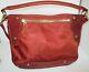Mz Wallace Kit Rust Bedford Nylon Withleather Suede Trim Hobo Sac À Main