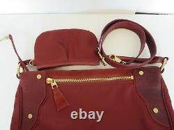 Mz Wallace Kit Rust Bedford Nylon Withleather Suede Trim Hobo Sac À Main