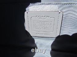 NOUVEAU kit de toilette en cuir de voyage COACH C7007 lime logo 250 $ beau robuste lumineux
