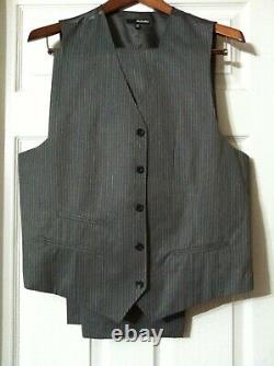 Nouveau ensemble pour hommes Murano gris en 65% polyester 35% viscose, gilet taille XL et pantalon 38/32