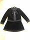Nwot Designer Boutique Moschino Femmes Black Velvet Blazer Outfit + Jupe 970 $