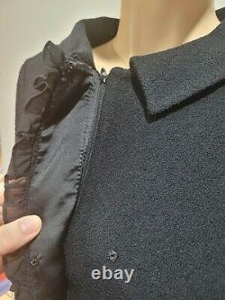 Nwt St John Taille 6 8 Black Dress Blazer Jacket Two Piece Outfit
