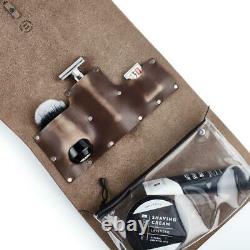 Oneblade X Koch Leather Co. Kit De Lavage En Cuir Véritable Dopp