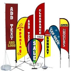 Open House Business Feather Flag Sign Kit Banner Advertising Home No China