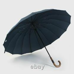Parapluie À Manches Longues Japonais Parapluies En Bois Business Kit Hommes Femmes Rain Gear
