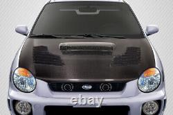 Pour 02-03 Subaru Impreza Wrx Sti Fibre De Carbone C-2 Hotte 115132